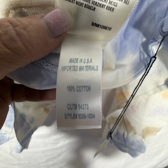 Citizens Of Humanity Light Tie-Dye Long Sleeve Oversized T-Shirt, NWT Size Small - Picture 12 of 14